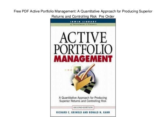 Active portfolio management pdf templates